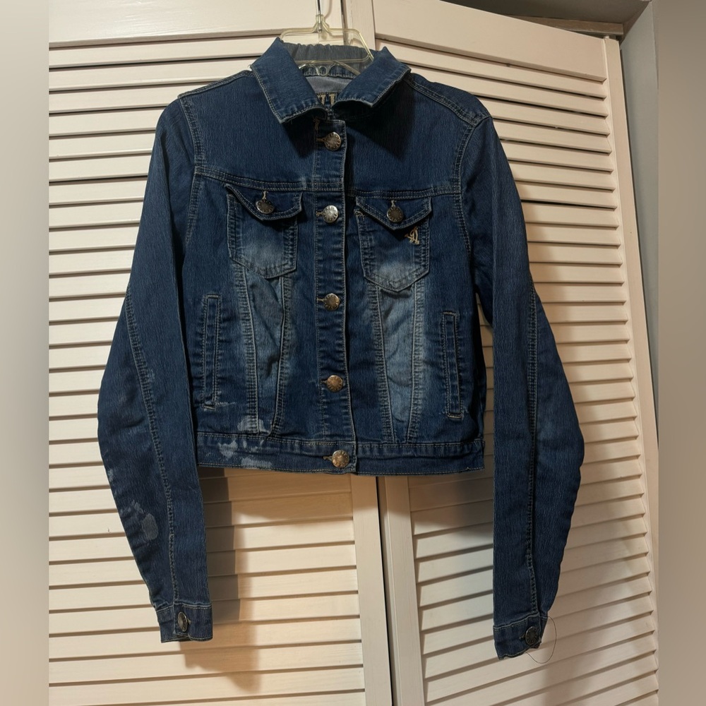 V.I.P Women's Denim Jean Jacket Size S